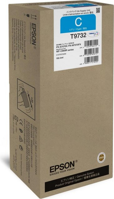 Epson T9732 Original Tintenpatrone Cyan XL 192,4 ml - Bild 1