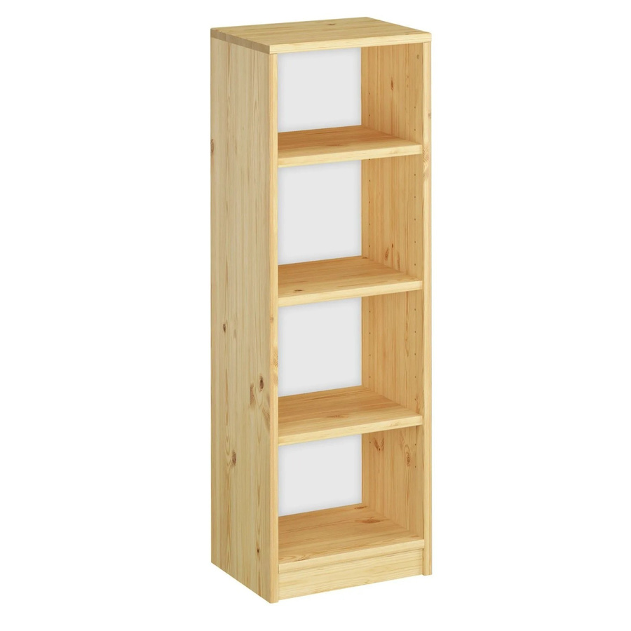 Erst-Holz Massivholzregal aus Kiefer mit Rückwand, Breite: 120 cm, Tiefe: 40 cm, Höhe: 30 cm - Bild 2