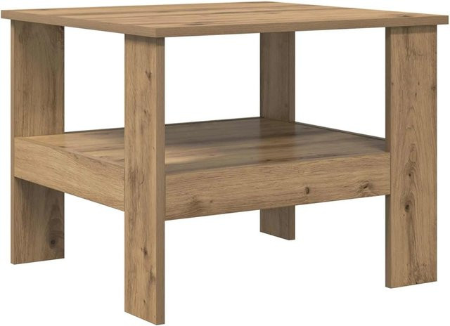 vidaXL Couchtisch Artisan-Eiche in Braun aus Holzwerkstoff, B/T/H: 57 x 55 x 45 cm - Bild 1