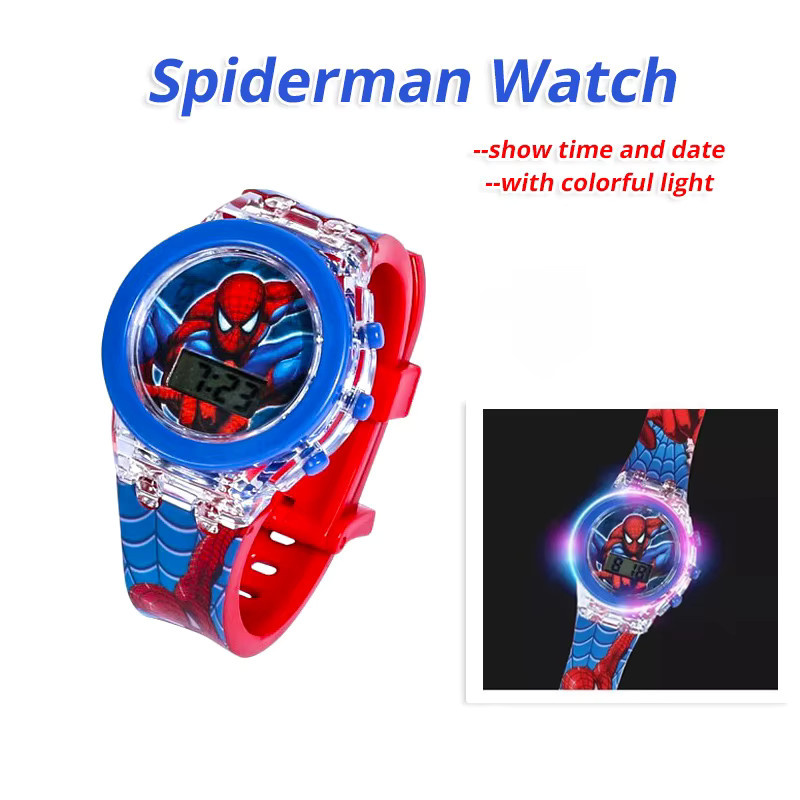Marvel Digitaluhr, Spiderman, Kunststoff, Blau, Bunt, Kinder - Bild 2