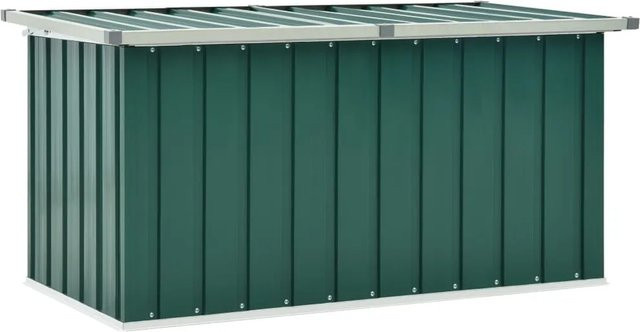 vidaXL Gartenbox aus verzinktem Stahl und Kunststoff, Grün, B/T/H: 129 x 67 x 65 cm - Bild 1