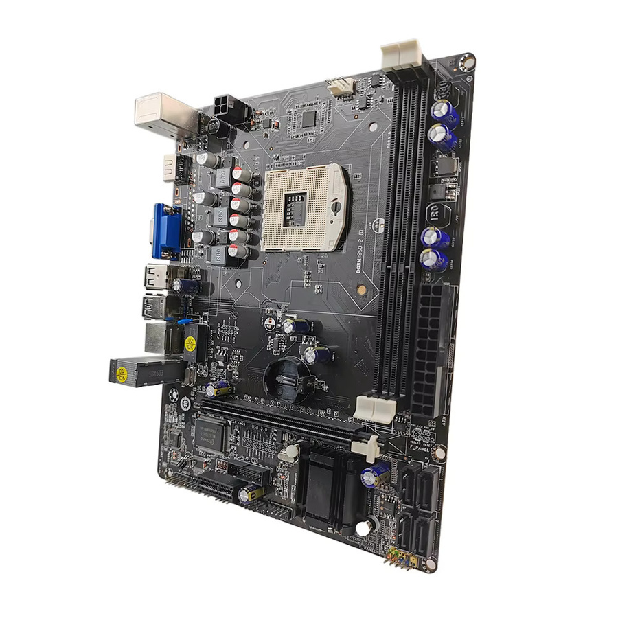 PCWINMAX HM77 Micro-ATX Mainboard DDR3 Sockel PGA989 für Intel i3 i5 i7 Prozessoren der 2. und 3. Generation in Schwarz - Bild 3