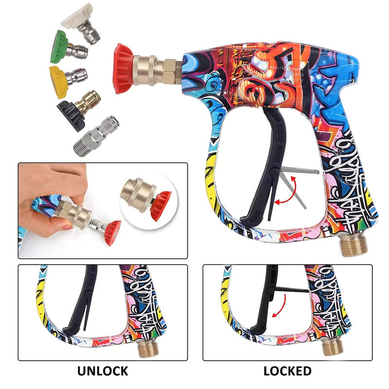 Kaikarai Schneeflocke Schaumkanone mit 1/4 Schnellanschluss für Autoreinigungsmaschinen in Multicolour - Bild 4