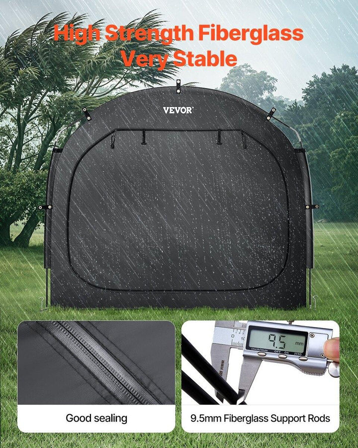 Wasserdichtes Outdoor Fahrradaufbewahrungszelt für 3 bis 4 Fahrräder - Bild 7