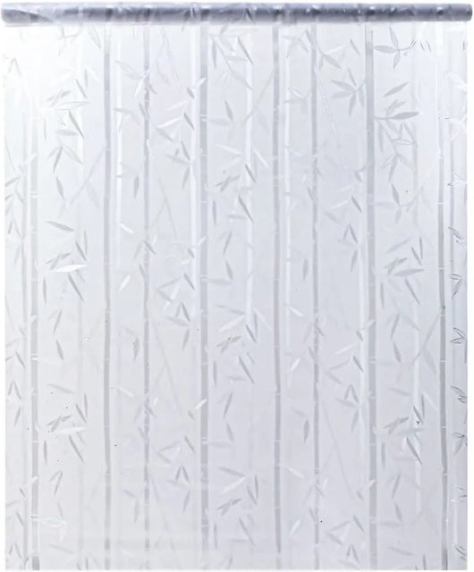 vidaXL Fensterfolie Matt Bambus-Muster in Weiß, Breite: 45 cm, Länge: 500 cm - Bild 1