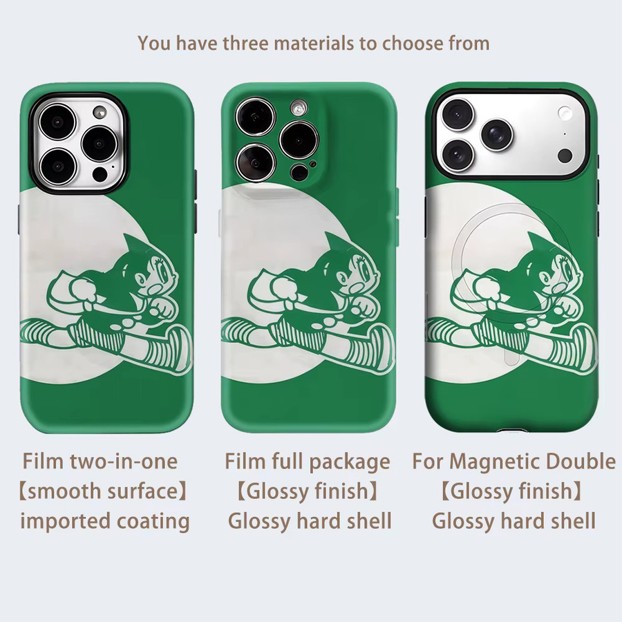 Astro Boy Robuste Handyhülle für magnetische iPhone 17 16 15 14 13 Pro Max Plus in Grün - Bild 2
