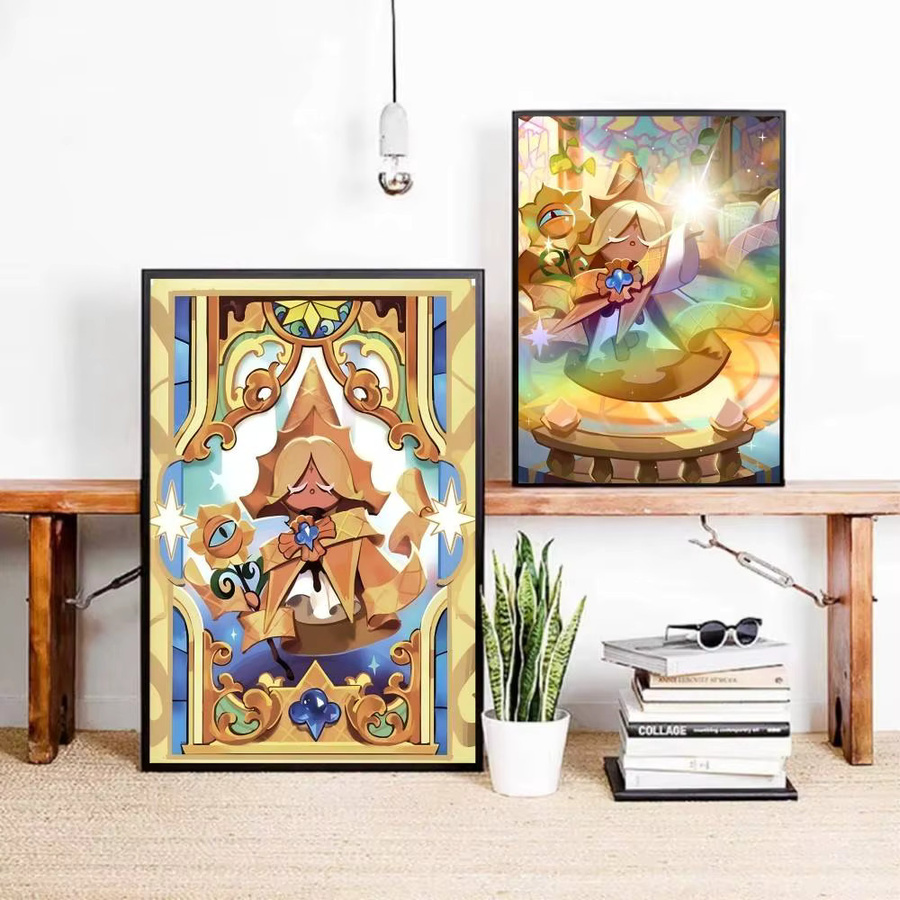 Selbstklebender Papierposter Cartoon Anime Game P-Pure V-Vanilla Cookie Wandkunst in Mehrfarbig - Bild 4