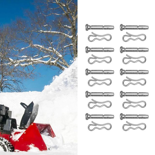 Vibratite 20er Set Scherstifte und Splinte 738-04124A in Silber für Schneefräsen und Schneegläser - Bild 1