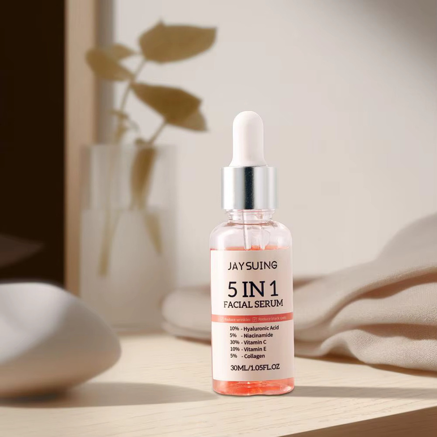 5 In 1 Gesicht Serum mit Vitamin C und Hyaluronsäure, 30 ml, Unisex - Bild 3