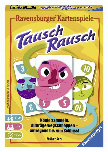 Ravensburger Tauschrausch - Der abgebrühte Kartendeal, Kartenspiel, ab 8 Jahren - Bild 1