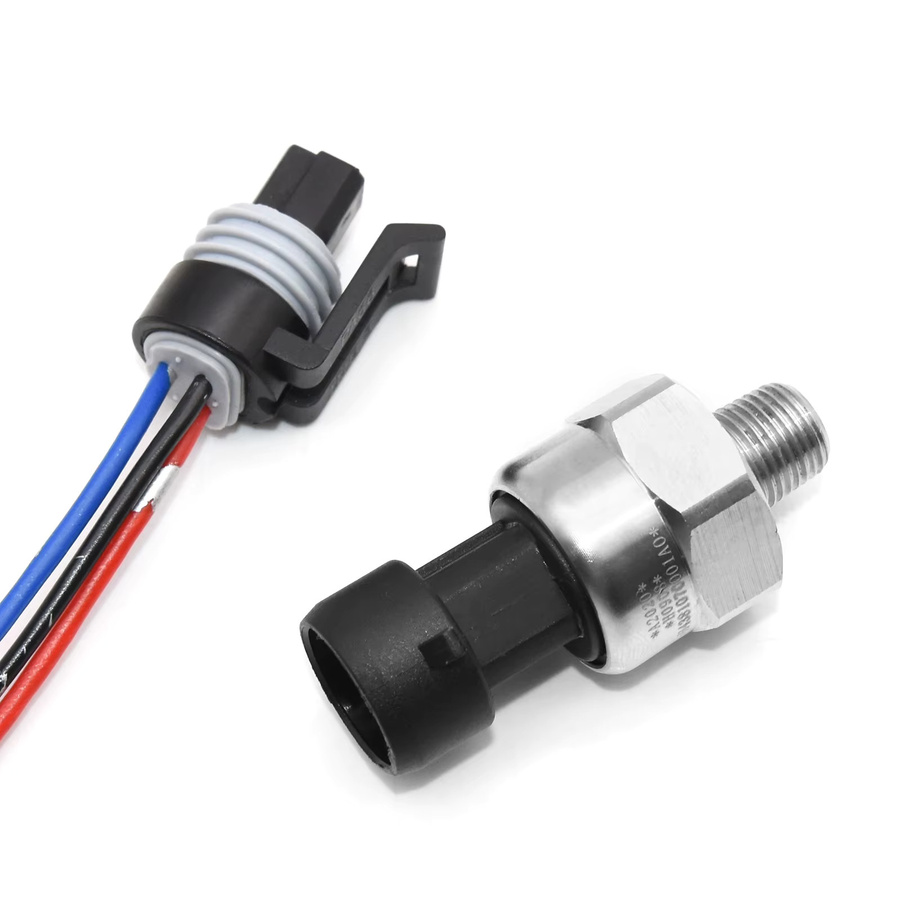 MAIMEIMI Öldrucksensor aus Edelstahl in Silber für Kraftstoff, Luft und Wasser mit 1/8 NPT Anschluss und DC 5V (145Psi / 215Psi / 300Psi / 500Psi) - Bild 2