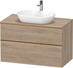 Duravit Waschtischunterschrank D-Neo in Beige Matt, Breite: 100 cm, Tiefe: 55 cm, Höhe: 66,4 cm - Bild 1