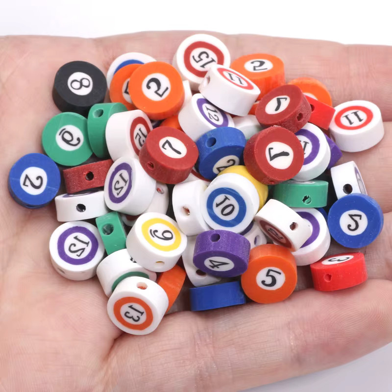 Laudsong Perlen, Polymer Clay, 10 mm, Mix, Spacer für Schmuckherstellung - Bild 4