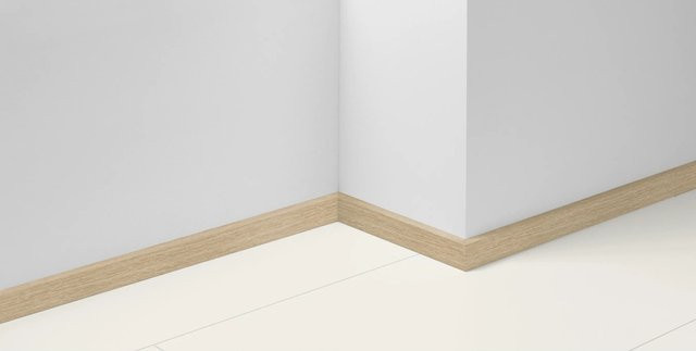 Parador Dekorsockelleiste SL 3 D089 Eiche braun mit Kabelkanal aus MDF, B/H/T: 220 x 4 x 1,6 cm - Bild 1