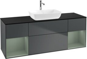 V&B Waschtischunterschrank Finion in Mattweiß, B/T/H: 160 x 50,1 x 50,1 cm - Bild 1
