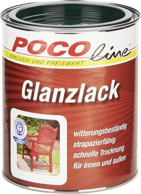 POCOline Acyl Buntlack für Holz in Moosgrün glänzend, 0,75 l - Bild 1