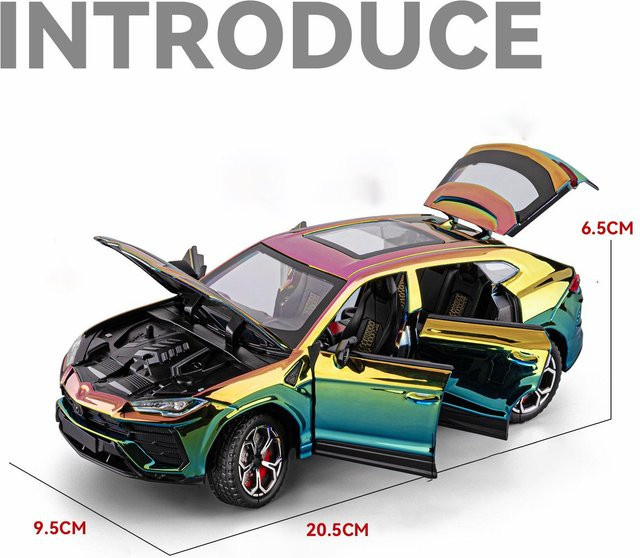 Fourall- Model Cars Lamborghini URUS Bison SUV, Spielzeugauto, 1:24, mit Sound und Licht, bunt - Bild 1