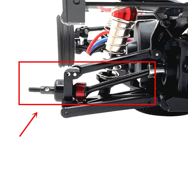 RUICHEN TECHNOLOGY Metall-Upgrade Hinterachse für Ferngesteuertes Auto CVDFit für WLtoys 244016 LOSI Micro-B 1/24 - Bild 3