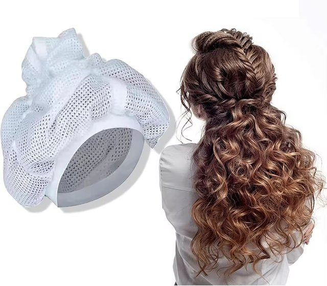 Haarhaube für lockiges Haar, mit Kordelzug, Unisex - Bild 1