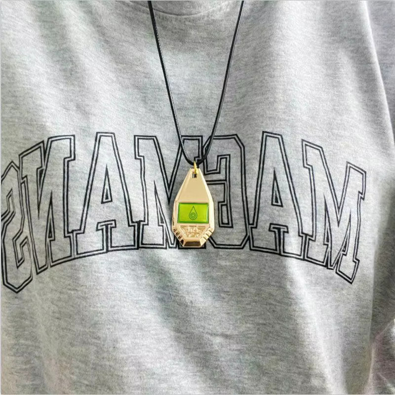 Bandai Halskette, Digimon Krieger-Abzeichen-Anhänger, Messing, Gold, Unisex - Bild 2