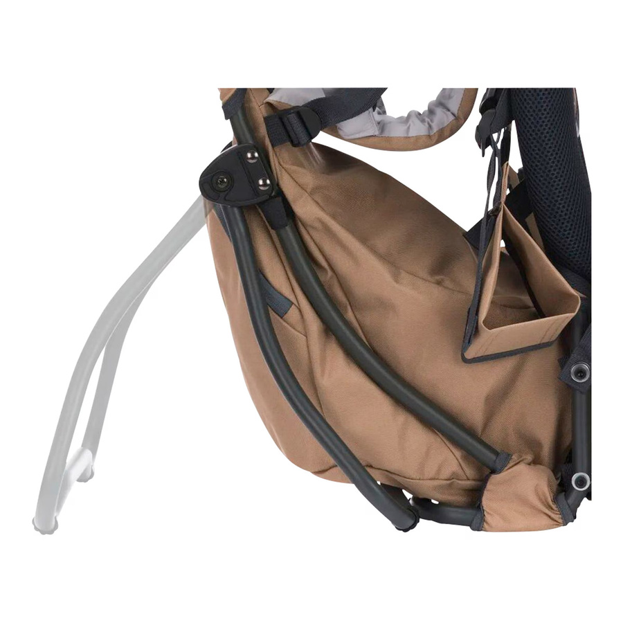 Fillikid Rückentrage Adventure in Beige mit Alurahmen und Mesh-Gewebe - Bild 2