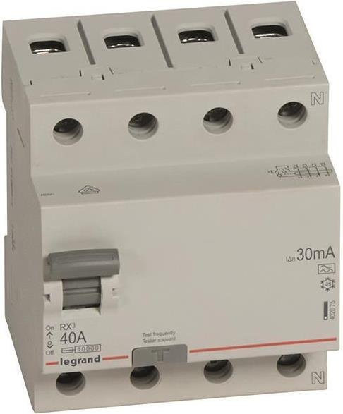 Legrand RCD FI-Schutzschalter 40A 4P 30mA Weiß 402075 - Bild 1
