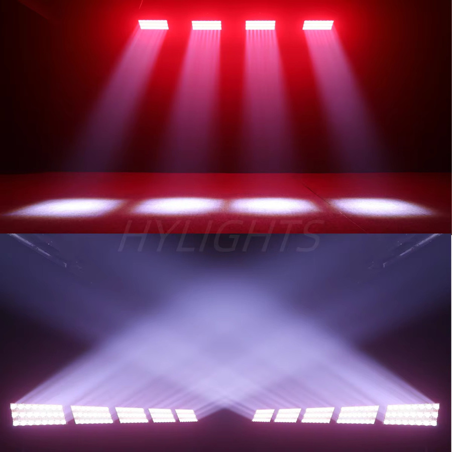 HYULIGHTS 300 W LED Bühnenbeleuchtung RGBW 4in1 mit Stroboskop-Effekt und DMX-Steuerung, Schwarz - Bild 5