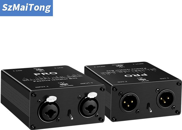 TITAK Audio-Isolator XLR Audio-Strom-Eliminator mit Permalloy-Isolator und Common Ground Filter in Schwarz - Bild 1