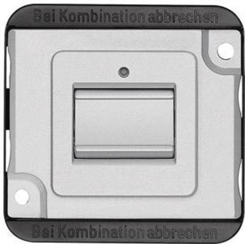 Merten Wechseltaster-Einsatz einpolig mit Wippe in Silber, Unterputz-Montage, 10 Ampere, 250 Volt - Bild 2