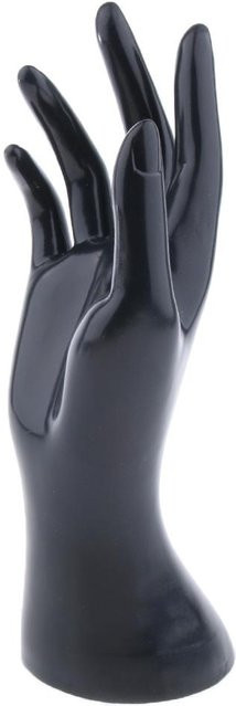MTMA Mannequin Hand für Schmuckdisplay Schwarz zur Präsentation von Armbändern, Ringen, Uhren und Handschuhen für Vitrinen und Desktop-Dekoration - Bild 1