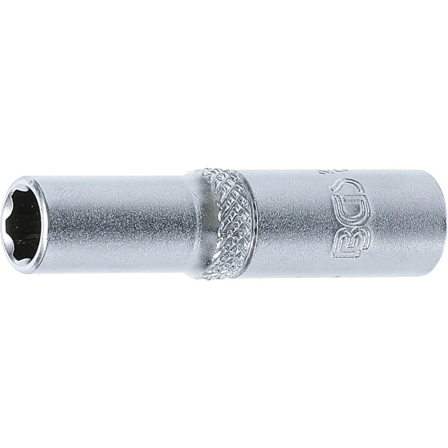 BGS Steckschlüssel-Einsatz Super Lock tief 1/4 Zoll Antrieb Innenvierkant SW 7 mm in Silber - Bild 2