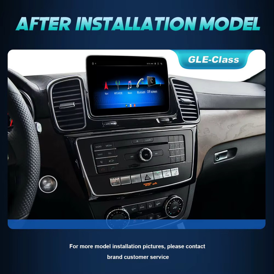 Nunoo 9-Zoll Multimedia-Player mit Wireless CarPlay und Android Auto für Mercedes Benz GLE SLC SLK R172, Navi mit 4G WiFi und DSP, Schwarz - Bild 4