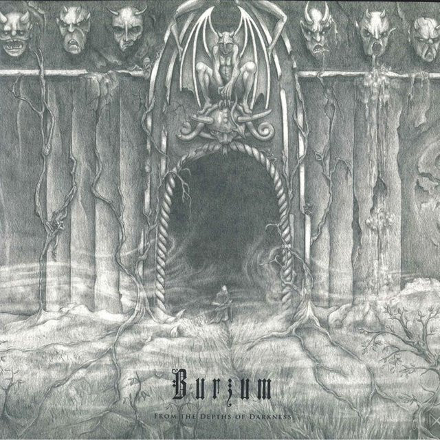 Burzum – From The Depths Of Darkness LP Schallplatte auf grauem Vinyl von Back On Black (2011) - Bild 1