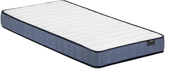 Vente-unique Standardmatratze Ysmée mit Taschenfederkern und Komfortschaum in Weiß, B/T: 90 x 190 cm - Bild 1