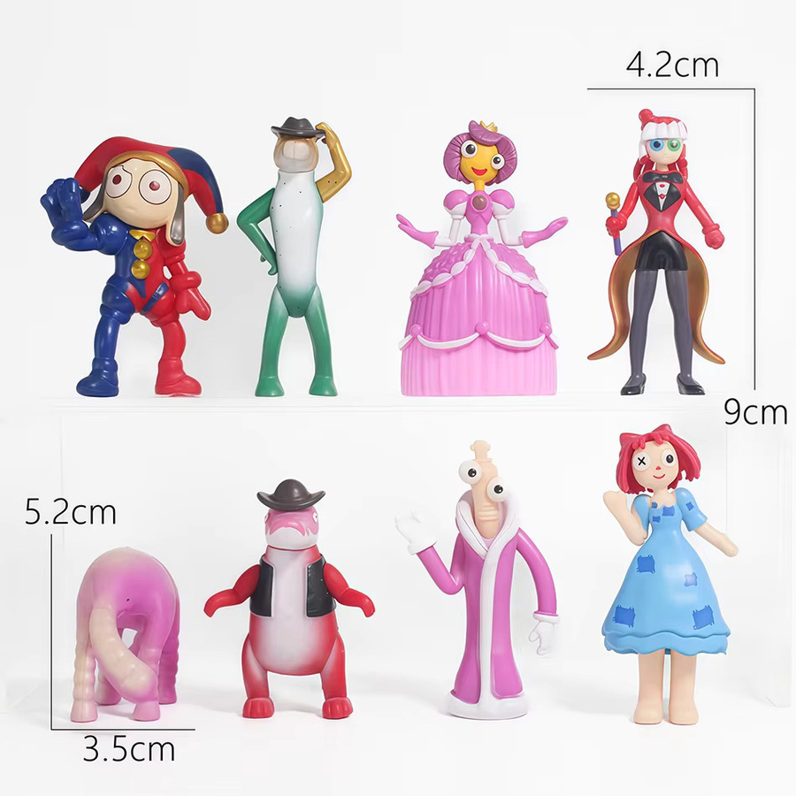 Bandai The Amazing Digital Circus Actionfiguren, Ragatha/Jax/Pomni, PVC-Modell, Kunststoff - Bild 2