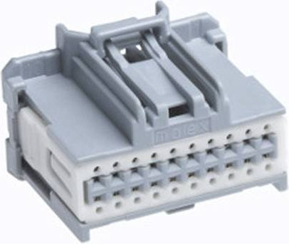 Molex Buchsengehäuse-Kabel grau mit 16 Polen 347290161 Tray - Bild 1