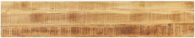 vidaXL Tischplatte aus Mango Massivholz in Braun, Rechteckig, Rustikal, B: 180 cm, T: 20 cm, H: 2,5 cm - Bild 1