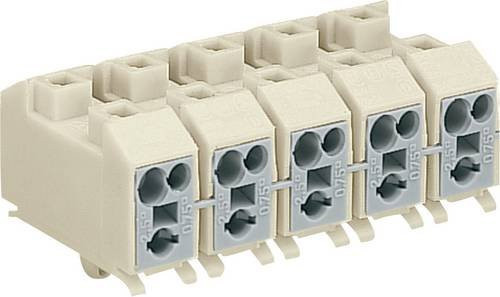 WAGO 272-685/130-000 Netzanschlussklemme für flexible und starre Leiter in Weiß und Beige, 250 Stück - Bild 1