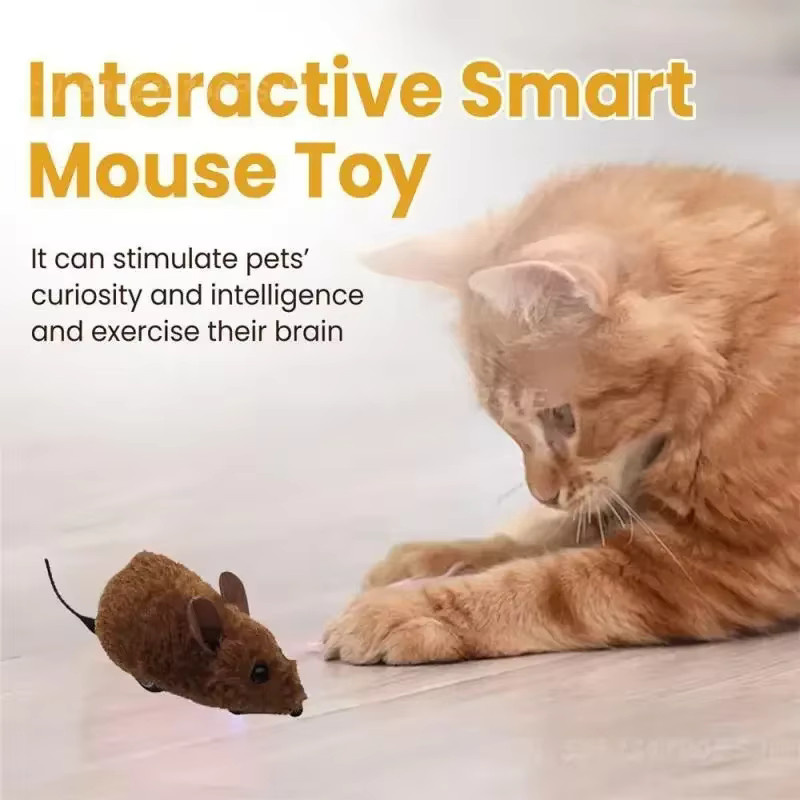 YEGBONG Intelligentes Interaktives Katzenspielzeug, Elektrische Automatisch Bewegende Maus, Bewegungsspielzeug - Bild 2