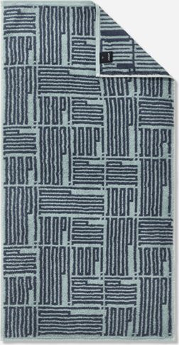 JOOP! BARS ALLOVER Handtuch aus Baumwolle in Aqua, Breite: 50 cm, Länge: 100 cm - Bild 1