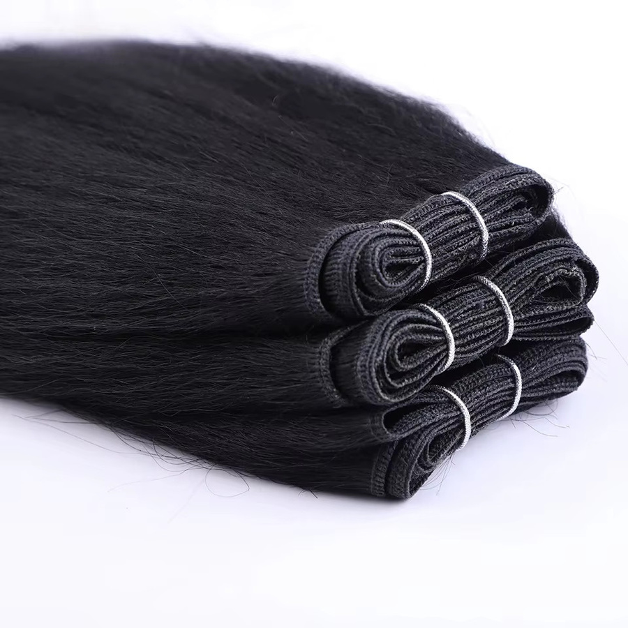 Debut Yaki Straight Remy Hair Bundles, Schwarz und Braun, 3-teilig - Bild 3