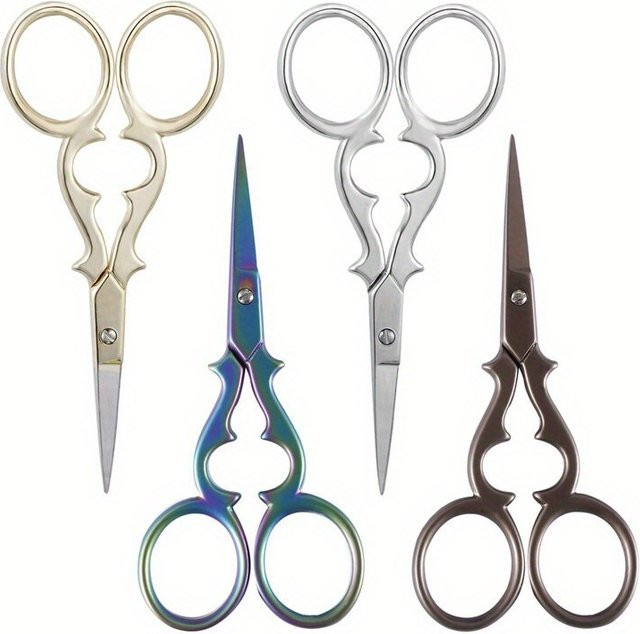 Vintage Stickschere für Kreuzstich und Handarbeit in Multicolour aus Metall - Bild 1