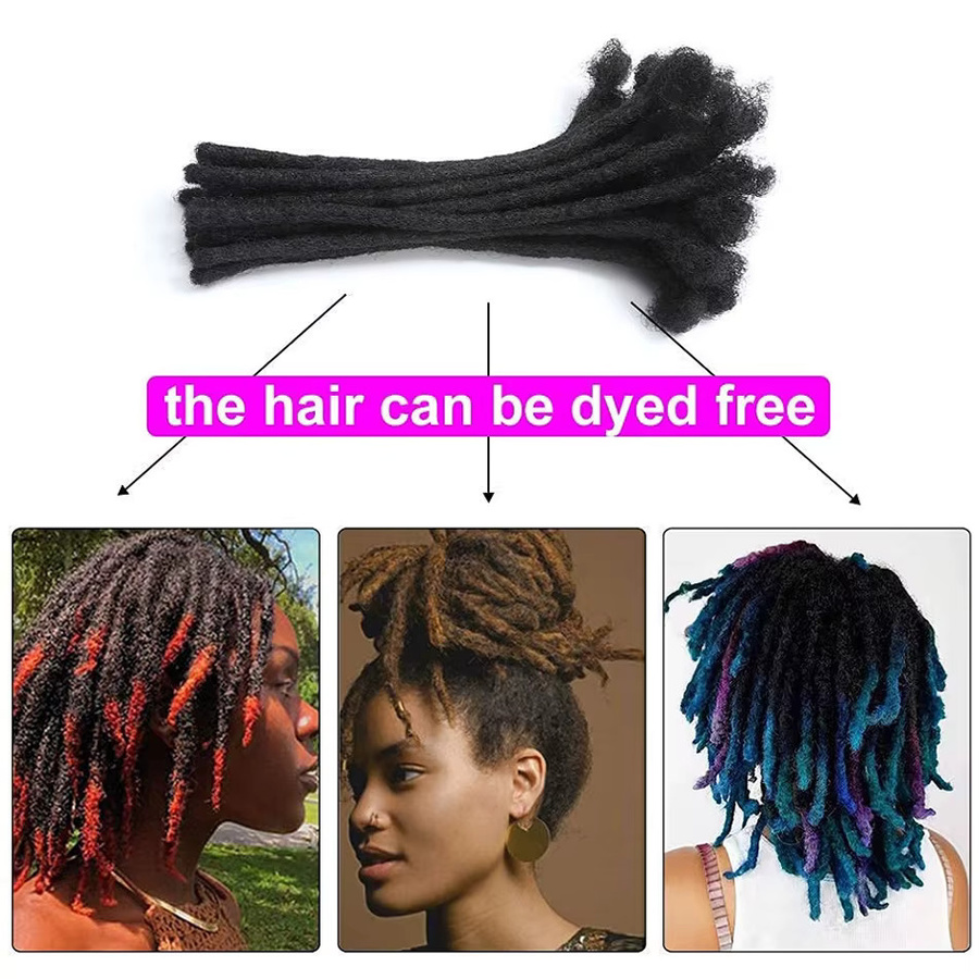 Simmel Dreadlock-Erweiterungen, Echthaar, 60 Stränge, Unisex - Bild 5