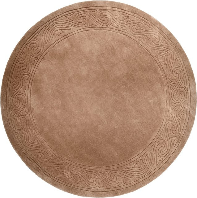 Runder Hochflorteppich von Heine Home aus 100% Wolle in Beige - Bild 1