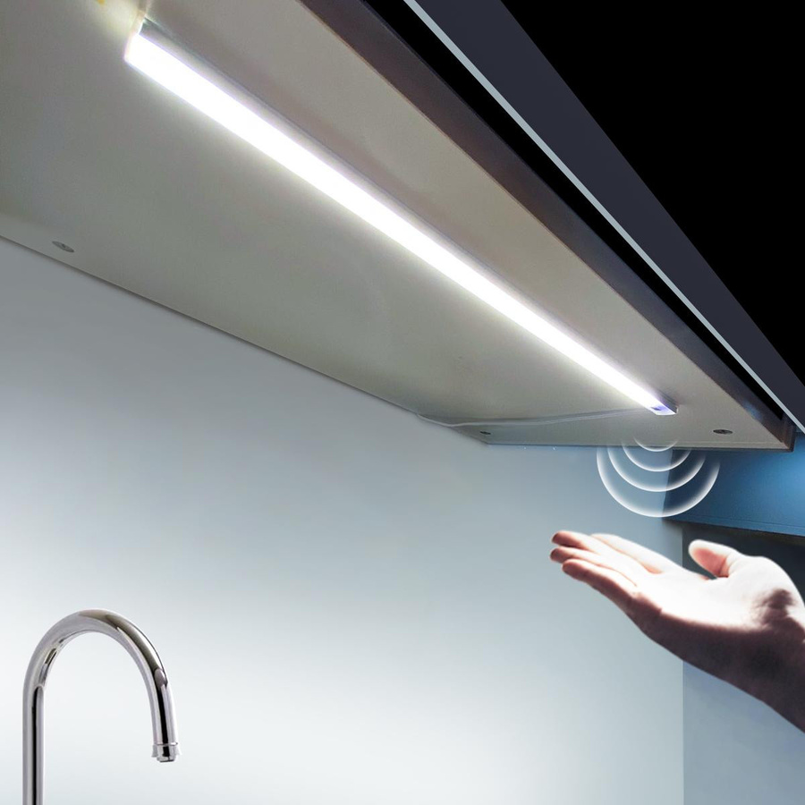 Lcamaw Lighting LED-Küchenlichtleiste mit Bewegungssensor, 6er-Set, warmweiß, 50 cm - Bild 2