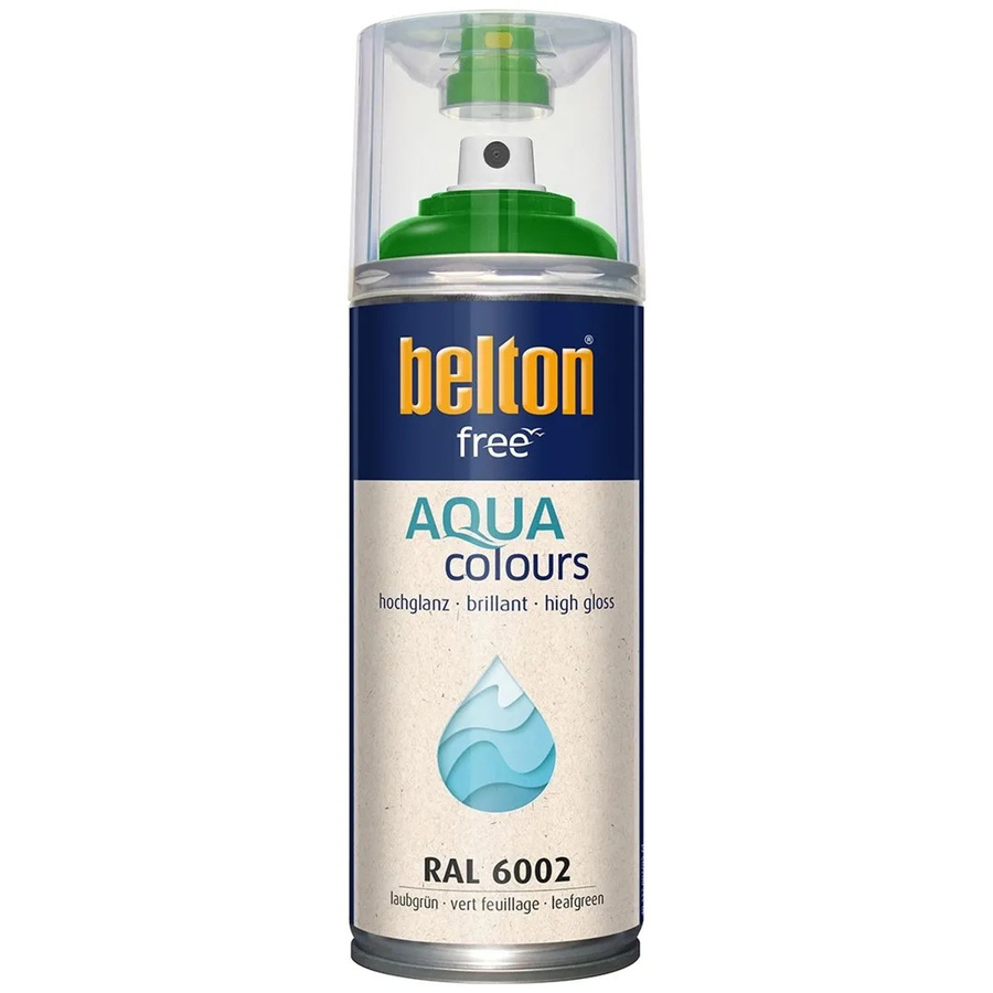 Belton Free AQUAcolours Buntlack RAL 6002 Laubgrün hochglänzend wasserbasiert 400 ml - Bild 2