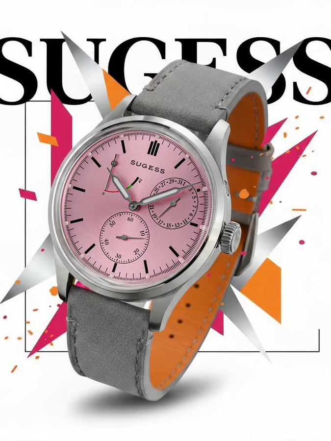Sugess Armbanduhr Automatik, Edelstahl, Blau, Herren - Bild 4