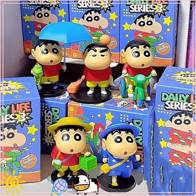 52TOYS Shin-Chan Blindbox, Schreibtisch-Ornament, Kunststoff, Bunt / Mehrfarbig - Bild 1