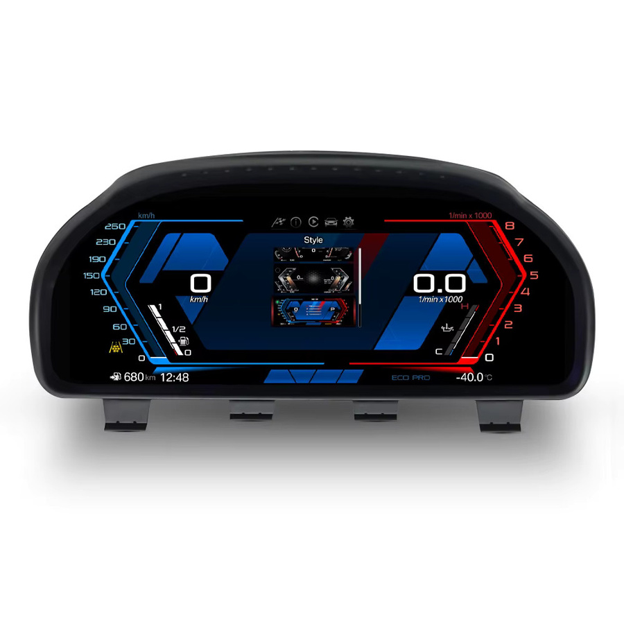Digitales Kombiinstrument mit CarPlay und HUD für BMW 5 6 7 Serie F01 F02 F03 F04 F06 F07 F10 F11 F12 F13 F18 in Schwarz - Bild 2