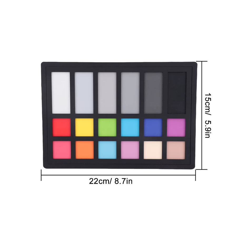 VBESTLIFE Farbkalibrierungskarte mit 18 Farbkorrektur-Diagrammen für die digitale Fotografie, Mehrfarbig - Bild 3
